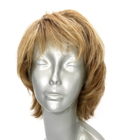 Lexy by Noriko Wig NUTMEG-F Synthetic Bob Bangs Layered Cut Shag Basic Cap - Picture 2 of 7